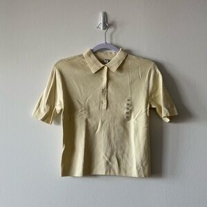 NWT Uniqlo polo short sleeve sweater
